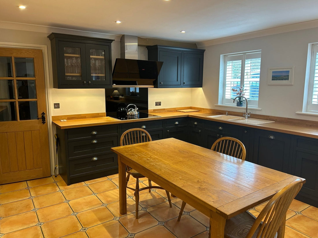 Client Spotlight - Dark Grey Bespoke Kitchen - The Painted Kitchen Company Ltd