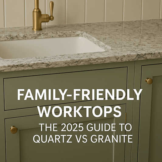 Family-Friendly Worktops: The 2025 Guide to Quartz vs Granite - The Painted Kitchen Company Ltd