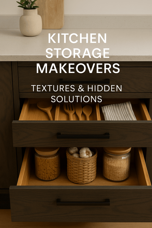 Kitchen Storage Makeovers: Textures & Hidden Solutions - The Painted Kitchen Company Ltd