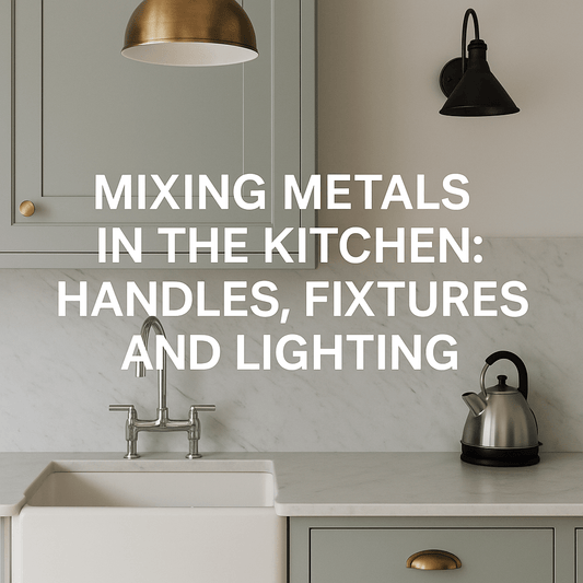 Mixing Metals in the Kitchen: Handles, Fixtures and Lighting - The Painted Kitchen Company Ltd