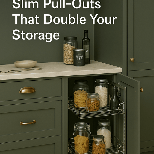 Pantry & Larder Ideas (UK): Slim Pull-Outs That Double Your Storage - The Painted Kitchen Company Ltd