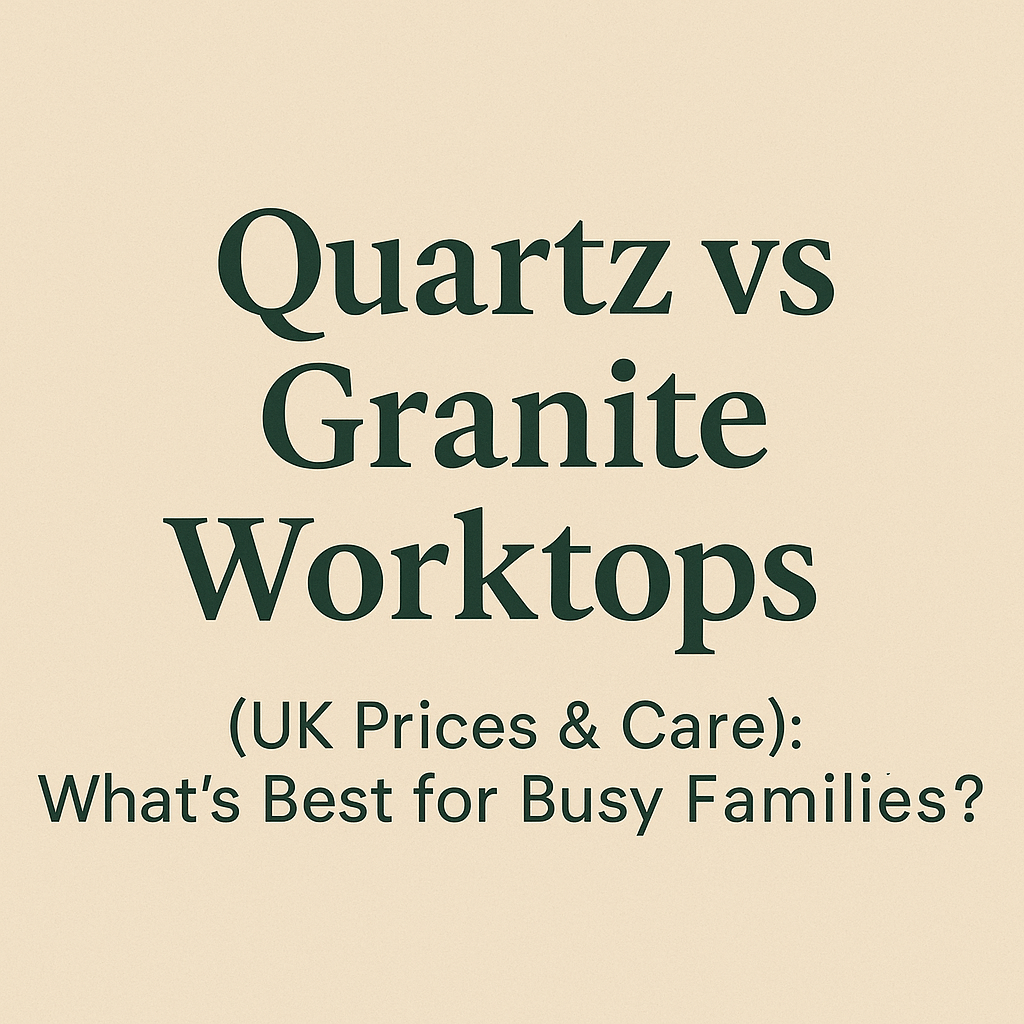 Quartz vs Granite Worktops (UK Prices & Care): What’s Best for Busy Families? - The Painted Kitchen Company Ltd