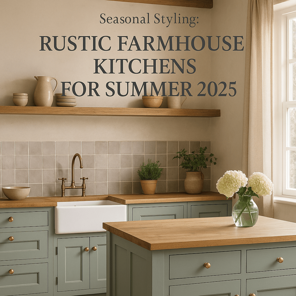 Seasonal Styling: Rustic Farmhouse Kitchens for Summer 2025 - The Painted Kitchen Company Ltd