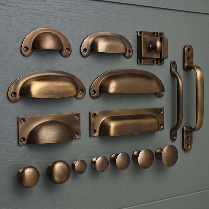 Aged Brass Handles - The Painted Kitchen Company Ltd