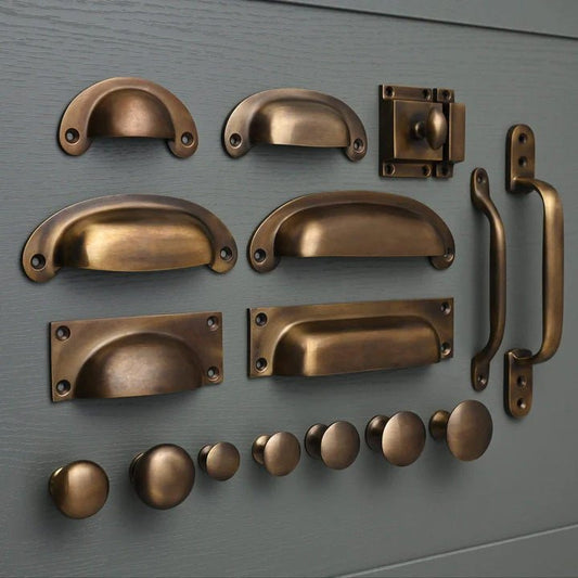 Aged Brass Handles - The Painted Kitchen Company Ltd