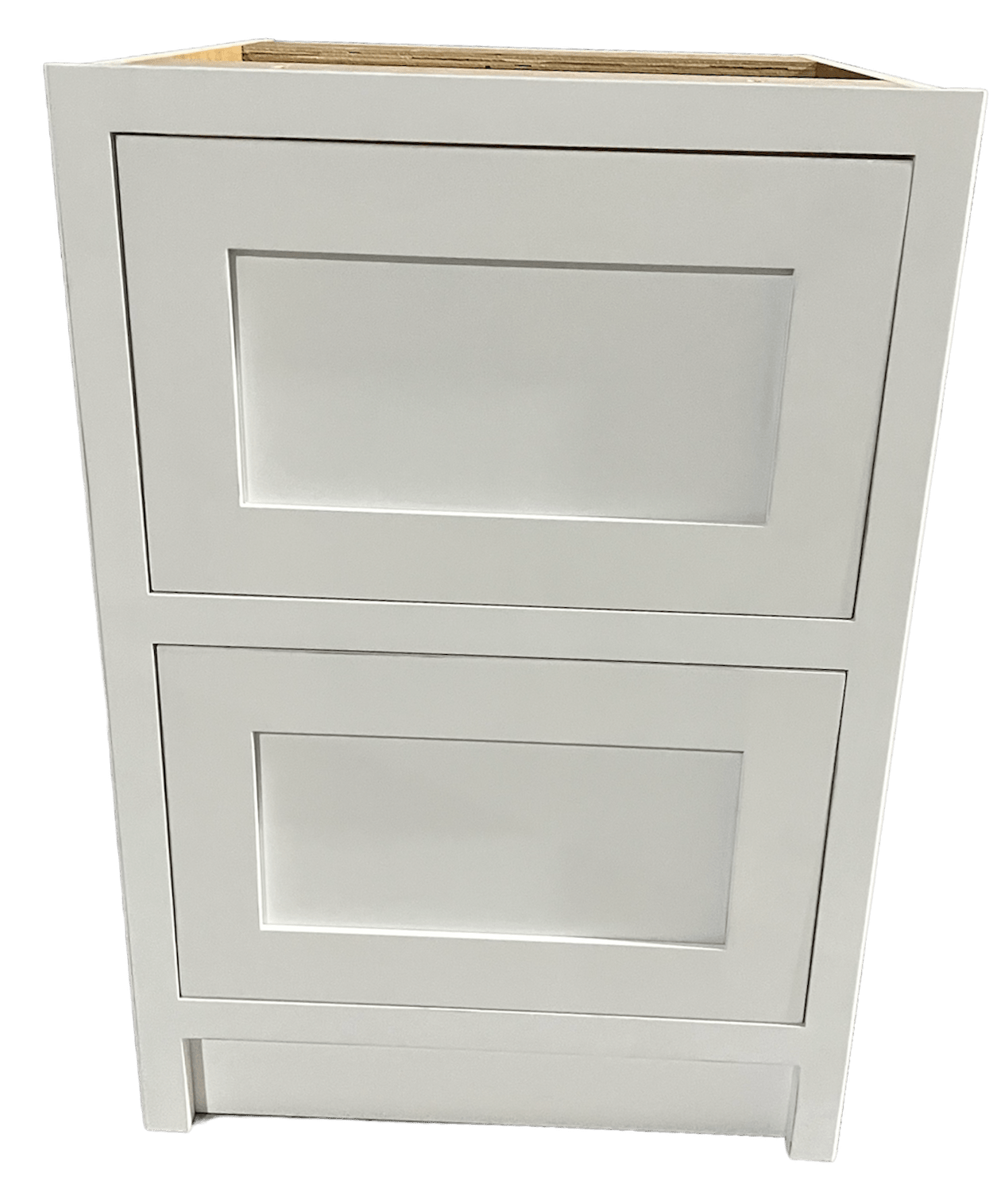 BD2 500 - 500mm Wide 2 drawer base plus a hidden internal drawer - The Painted Kitchen Company Ltd