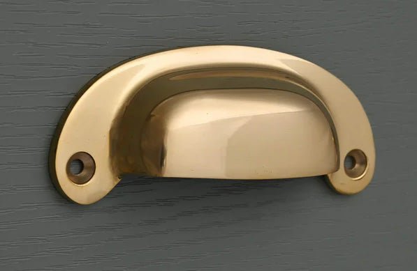 Polished Brass Handles - The Painted Kitchen Company Ltd