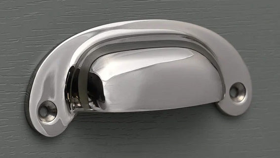 Polished Nickel Handles - The Painted Kitchen Company Ltd