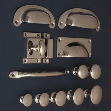 Polished Nickel Handles - The Painted Kitchen Company Ltd
