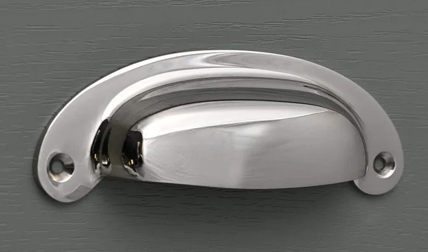 Polished Nickel Handles - The Painted Kitchen Company Ltd