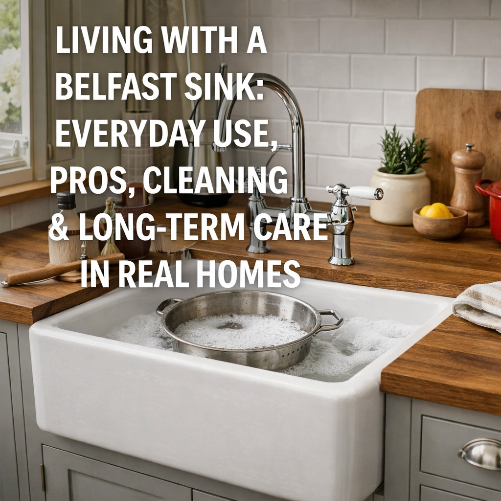 Living With a Belfast Sink: Everyday Use, Pros, Cleaning & Long-Term Care in Real Homes