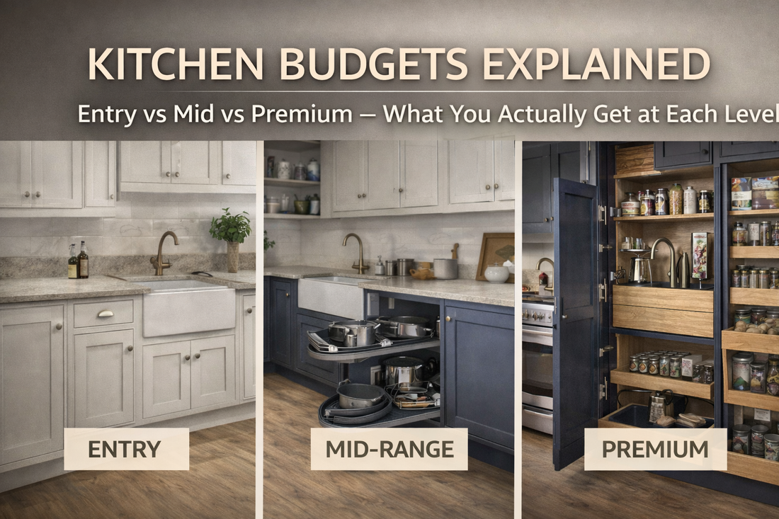 Kitchen Budgets Explained: Entry vs Mid vs Premium — What You Actually Get at Each Level