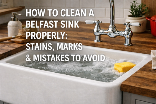 How to Clean a Belfast Sink Properly: Stains, Marks & Mistakes to Avoid