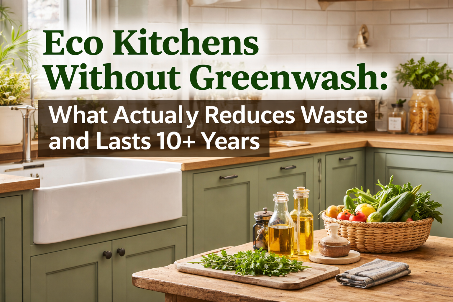 Eco Kitchens Without Greenwash: What Actually Reduces Waste and Lasts ...