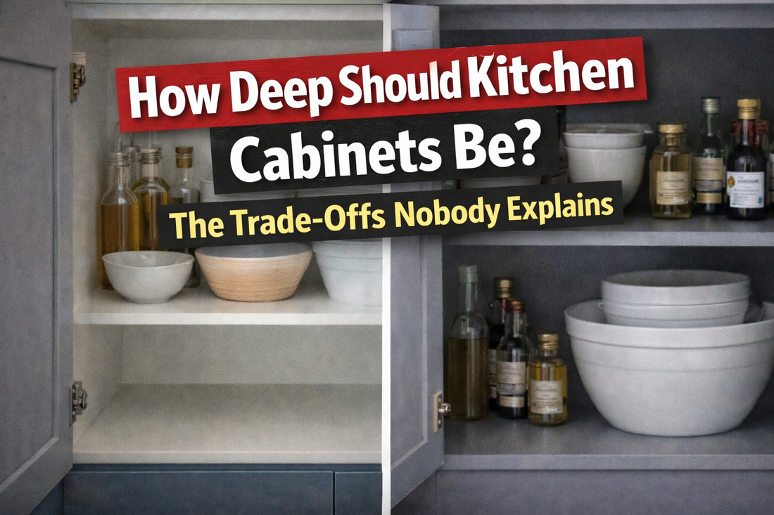 How Deep Should Kitchen Cabinets Be? The Trade-Offs Nobody Explains