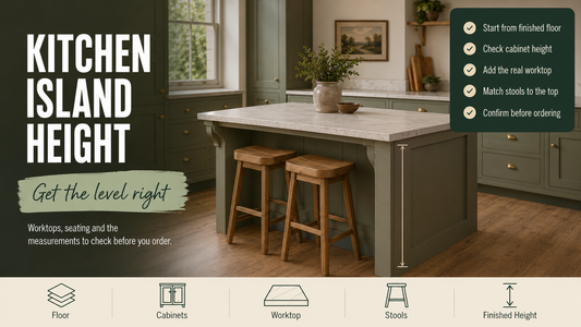 What Height Should a Kitchen Island Be? Worktops, Seating and Stools