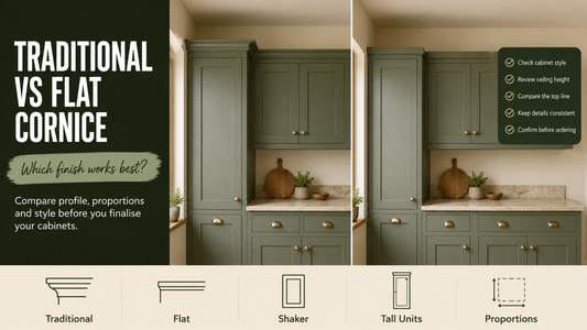 Traditional vs Flat Kitchen Cornice: Which Finish Should You Choose?