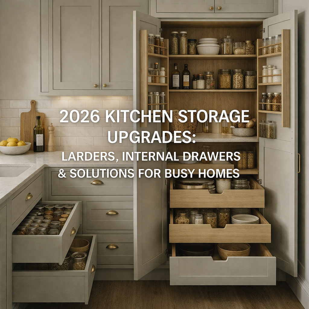 2026 Kitchen Storage Upgrades: Larders, Internal Drawers & Solutions for Busy Homes