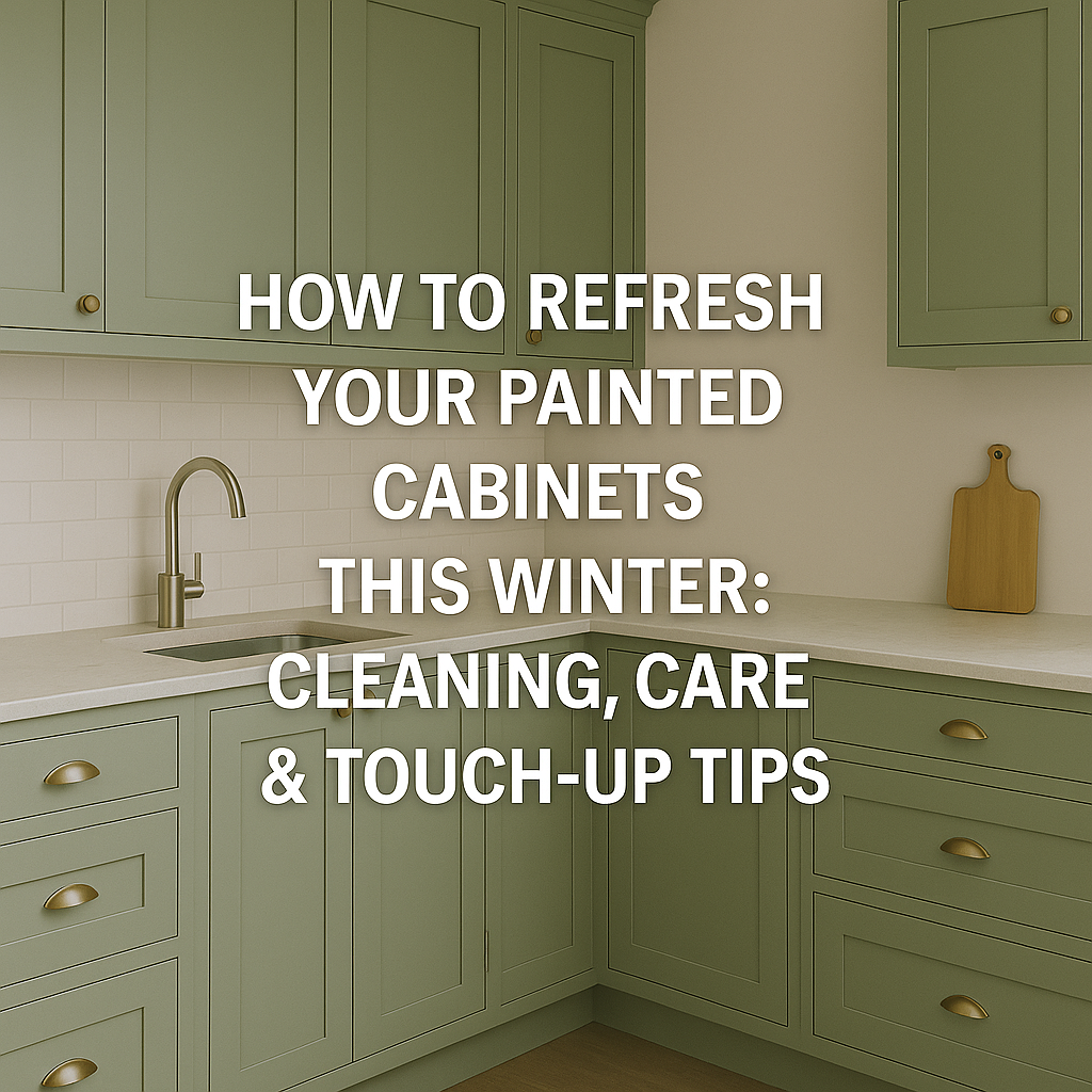 How to Refresh Your Painted Cabinets This Winter: Cleaning, Care & Touch-Up Tips.