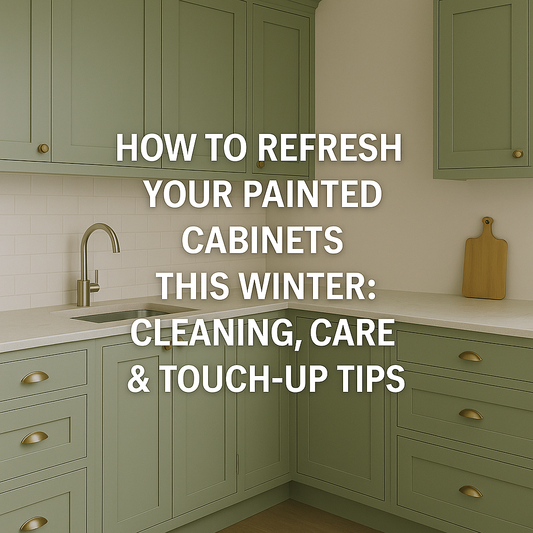 How to Refresh Your Painted Cabinets This Winter: Cleaning, Care & Touch-Up Tips.