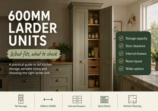 600mm Larder Units: What Fits, What to Check and When to Go Wider