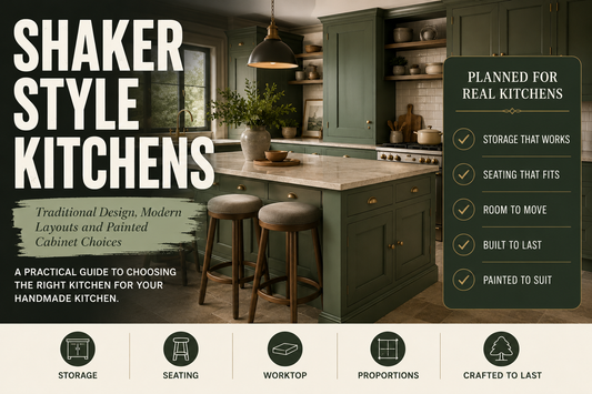 Shaker Style Kitchens: Traditional Design, Modern Layouts and Painted Cabinet Choices