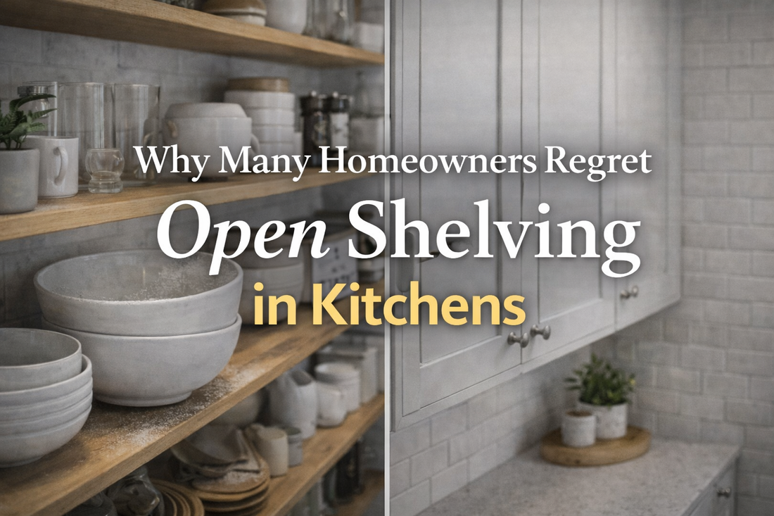 Why Many Homeowners Regret Open Shelving in Kitchens