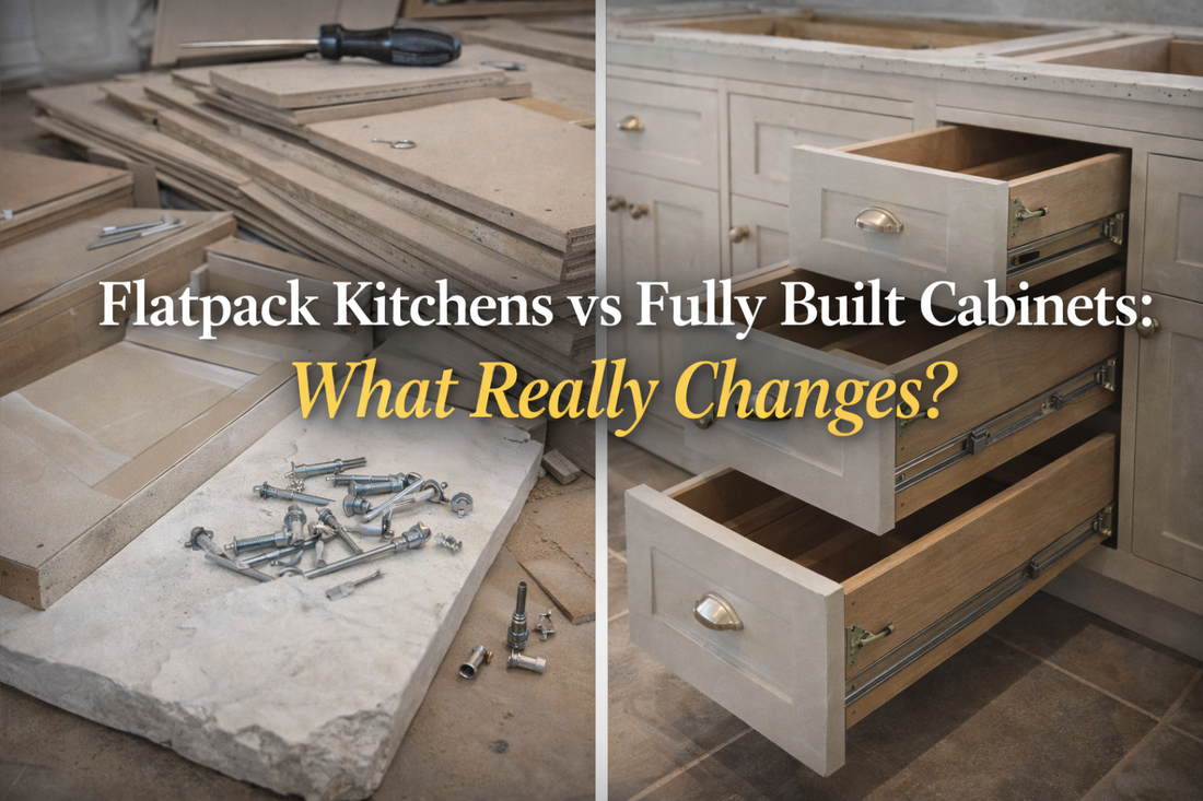 Flatpack Kitchens vs Fully Built Cabinets: What Really Changes?