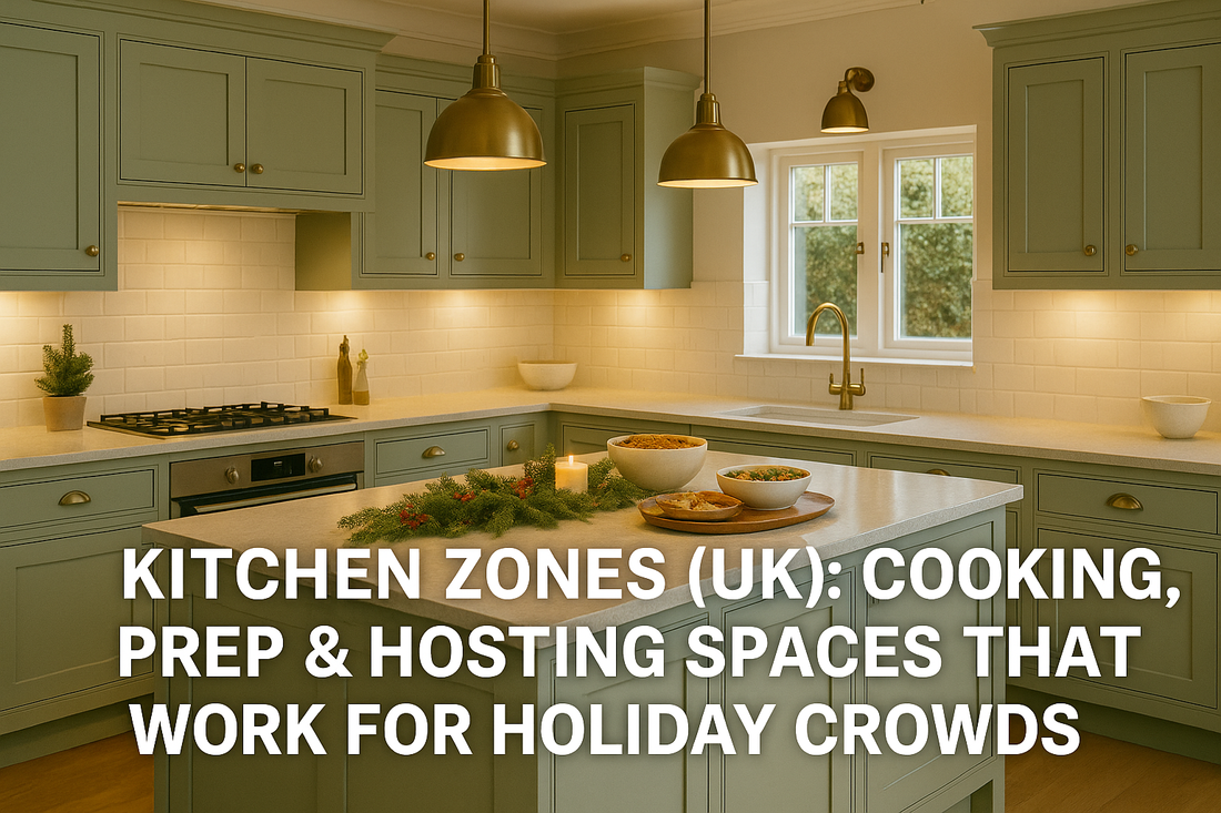 Kitchen Zones (UK): Cooking, Prep & Hosting Spaces That Work for Holiday Crowds