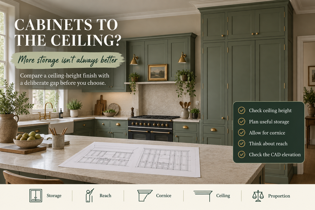 Should Kitchen Cabinets Go to the Ceiling? When to Leave a Gap
