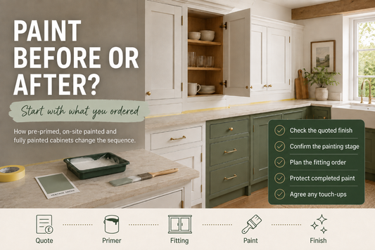 Should You Paint Kitchen Cabinets Before or After Installation?