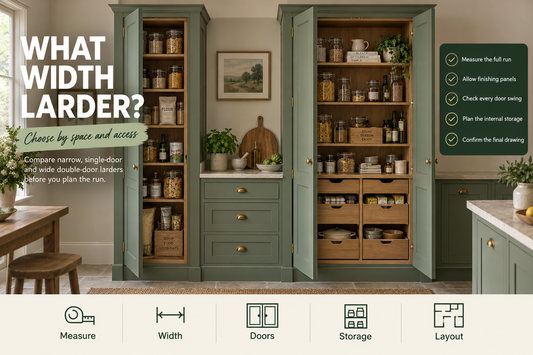 What Width Larder Unit Do I Need? 400mm to 1200mm Compared