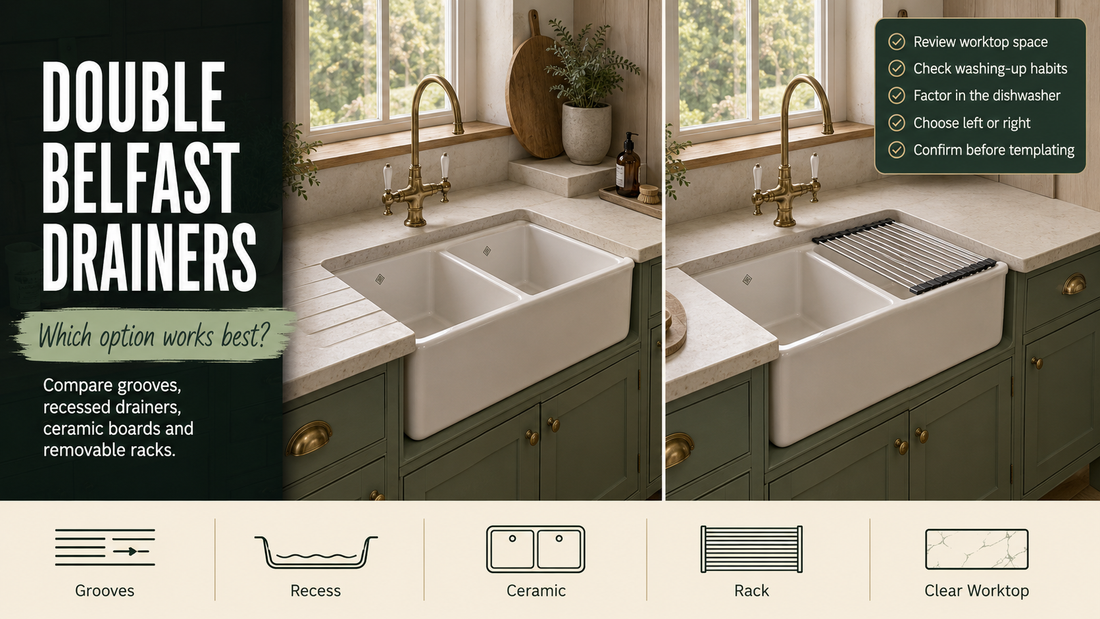 Which Drainer Works Best with a Double Belfast Sink?