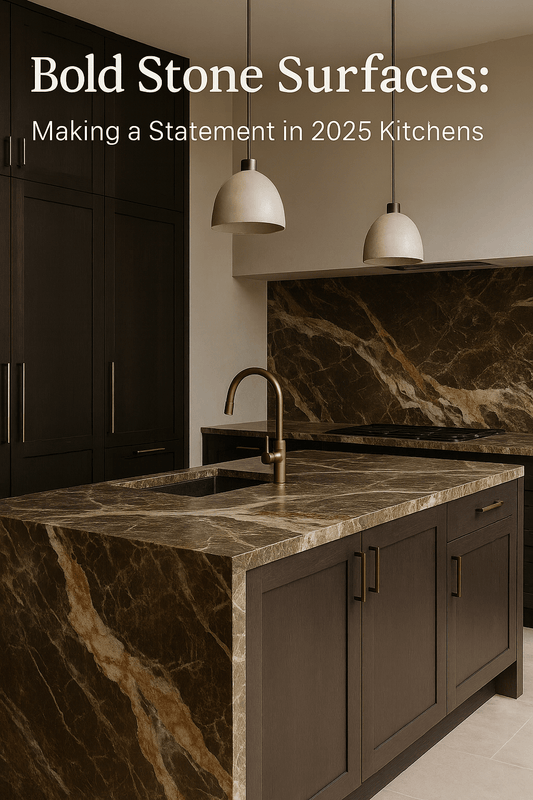 Bold Stone Surfaces: Making a Statement in 2025 Kitchens - The Painted Kitchen Company Ltd