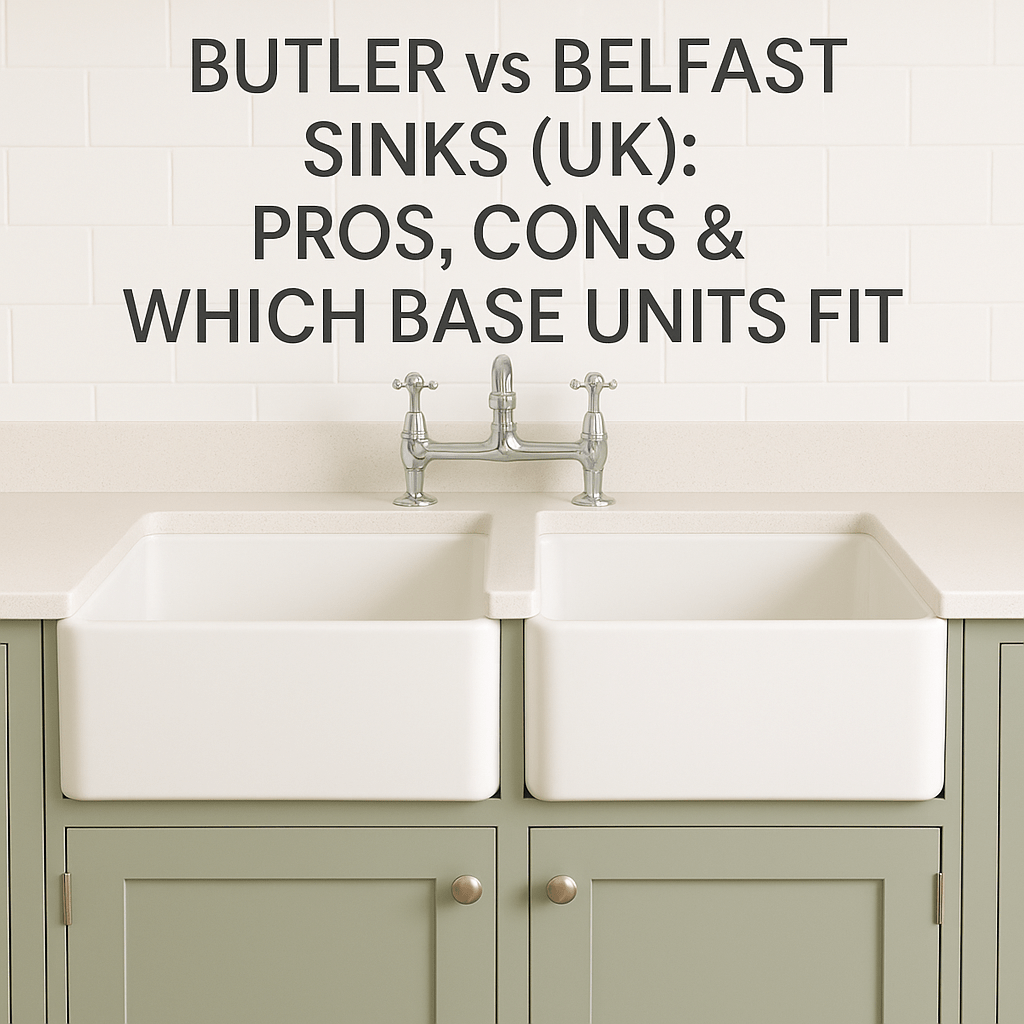Butler vs Belfast Sinks (UK): Pros, Cons & Which Base Units Fit - The Painted Kitchen Company Ltd