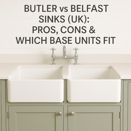 Butler vs Belfast Sinks (UK): Pros, Cons & Which Base Units Fit - The Painted Kitchen Company Ltd