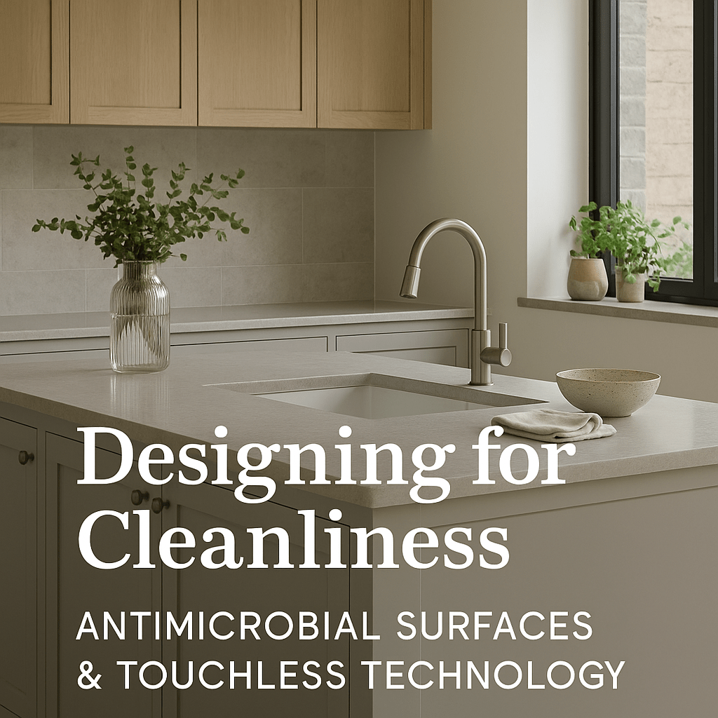 Designing for Cleanliness: Antimicrobial Surfaces & Touchless Technology - The Painted Kitchen Company Ltd