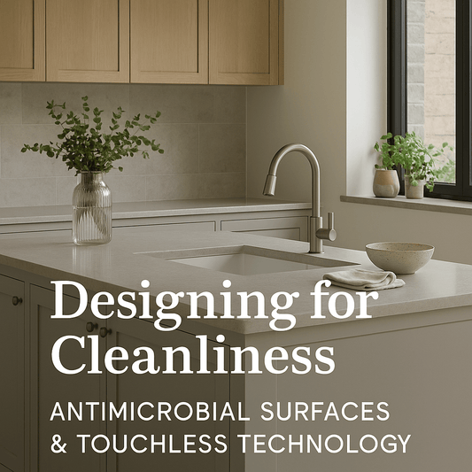 Designing for Cleanliness: Antimicrobial Surfaces & Touchless Technology - The Painted Kitchen Company Ltd