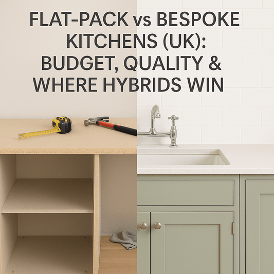 Flat-Pack vs Bespoke Kitchens (UK): Budget, Quality & Where Hybrids Win - The Painted Kitchen Company Ltd