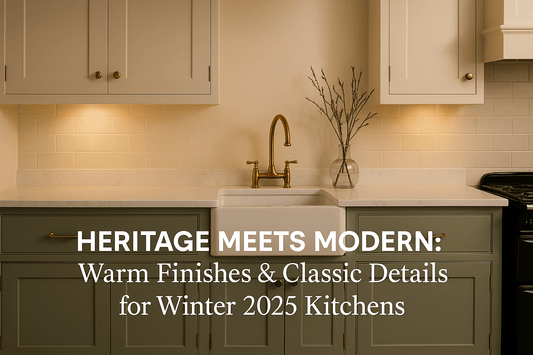 Heritage Meets Modern: Warm Finishes & Classic Details for Winter 2025 Kitchens - The Painted Kitchen Company Ltd