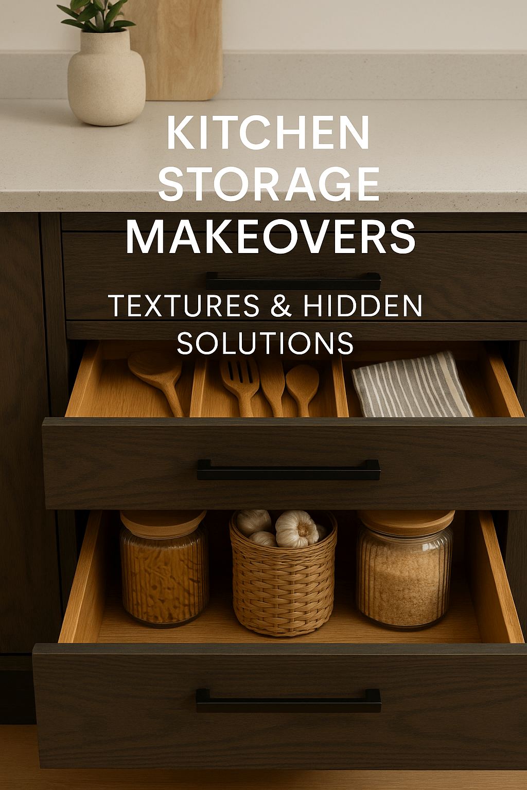 Kitchen Storage Makeovers: Textures & Hidden Solutions – The Painted ...