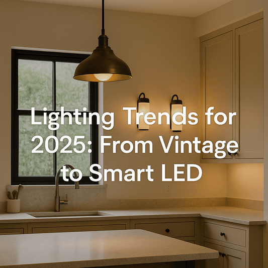 Lighting Trends for 2025: From Vintage to Smart LED - The Painted Kitchen Company Ltd