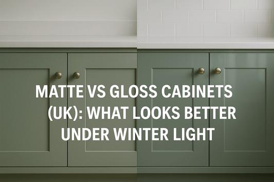 Matte vs Gloss Cabinets (UK): What Looks Better Under Winter Light - The Painted Kitchen Company Ltd