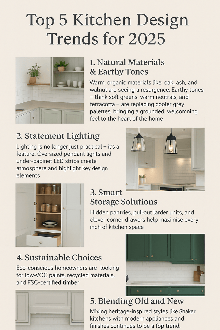 Top 5 Kitchen Design Trends for 2025 – The Painted Kitchen Company Ltd