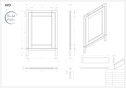 APD - 600mm Appliance Door - The Painted Kitchen Company Ltd