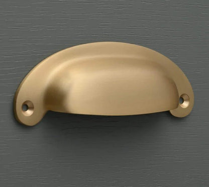 Brushed Satin Brass Handles - The Painted Kitchen Company Ltd