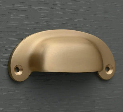 Brushed Satin Brass Handles - The Painted Kitchen Company Ltd