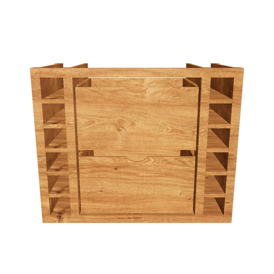 LI 1000 WR  - Set of 2 Internal drawers & 2 wine racks for a 1000 larder