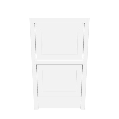 BD2 500 - 500mm Wide 2 drawer base cabinet plus a hidden internal drawer