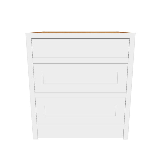 BD3 800 - 800mm Wide 3 drawer base unit